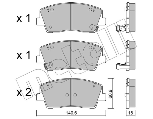 Remblokset Metelli 22-1169-0