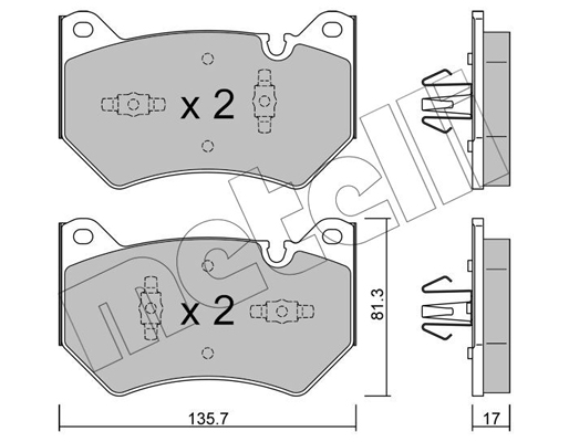 Remblokset Metelli 22-1170-1