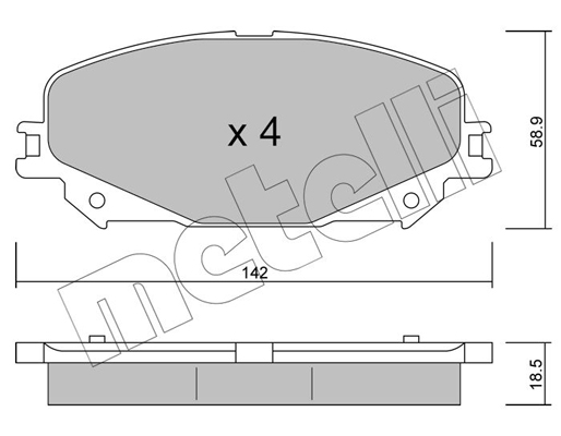 Remblokset Metelli 22-1176-0