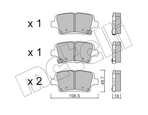 Remblokset Metelli 22-1181-0