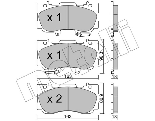 Remblokset Metelli 22-1183-0