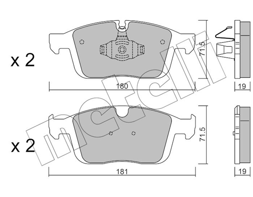 Remblokset Metelli 22-1188-0