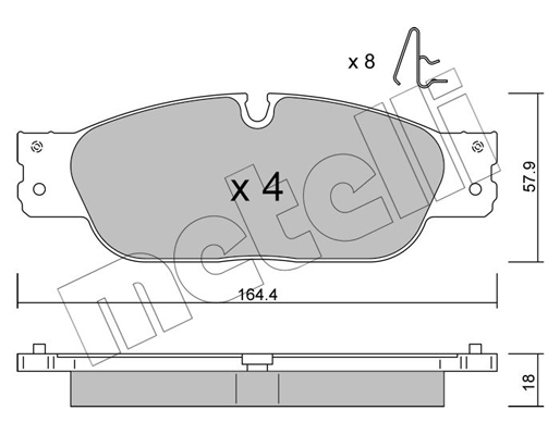 Remblokset Metelli 22-1189-0