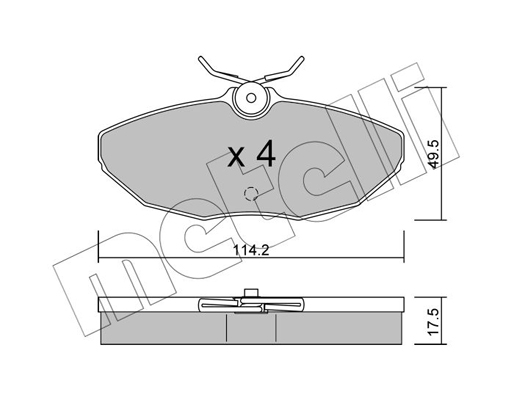 Remblokset Metelli 22-1190-0