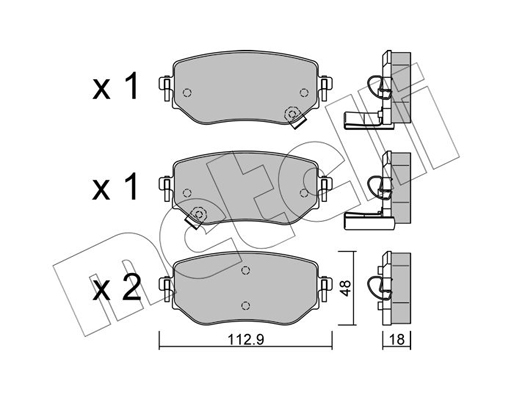 Remblokset Metelli 22-1192-0