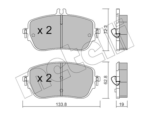 Remblokset Metelli 22-1193-0