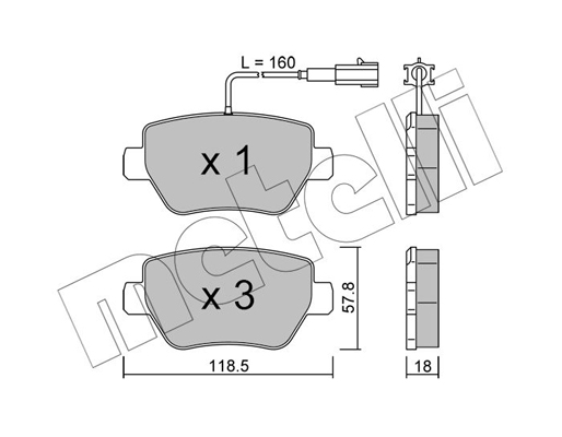 Remblokset Metelli 22-1204-0