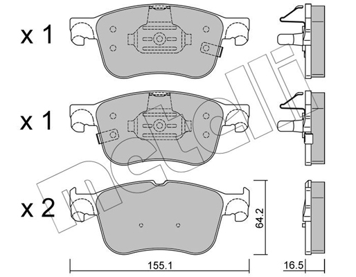 Remblokset Metelli 22-1205-0