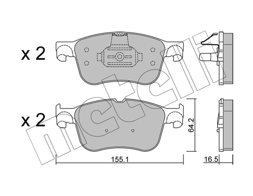 Remblokset Metelli 22-1205-1