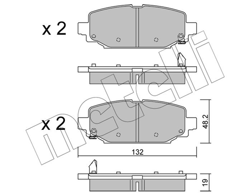 Remblokset Metelli 22-1210-0