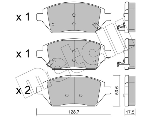 Remblokset Metelli 22-1211-0