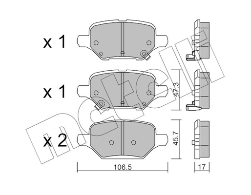 Remblokset Metelli 22-1213-0