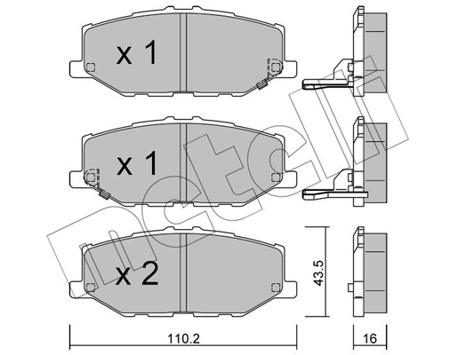 Remblokset Metelli 22-1215-0