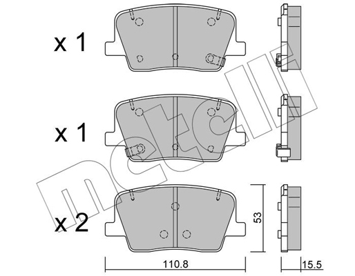 Remblokset Metelli 22-1232-0