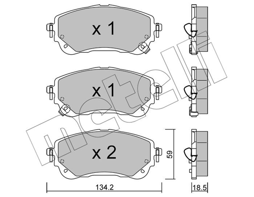 Remblokset Metelli 22-1234-0