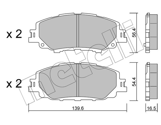 Remblokset Metelli 22-1235-0