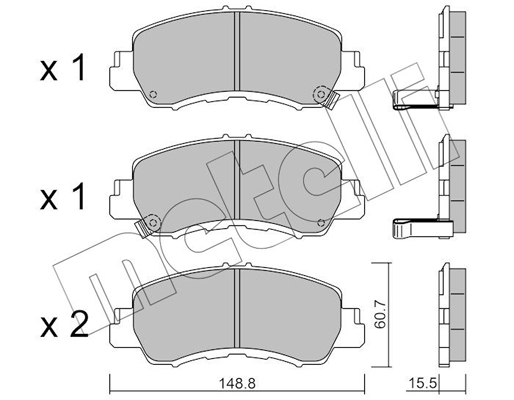 Remblokset Metelli 22-1239-0