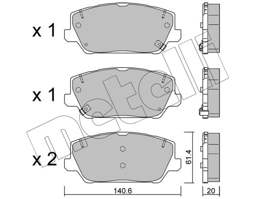 Remblokset Metelli 22-1241-0