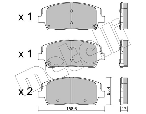 Remblokset Metelli 22-1244-0