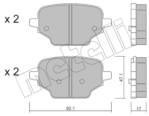 Remblokset Metelli 22-1245-0