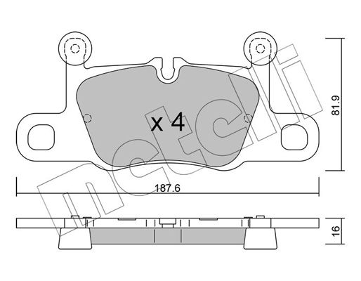 Remblokset Metelli 22-1258-0