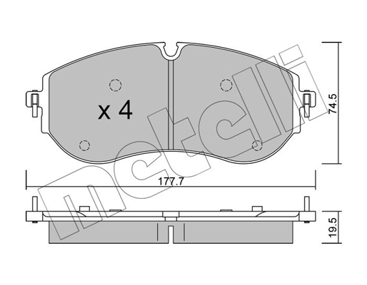 Remblokset Metelli 22-1262-0