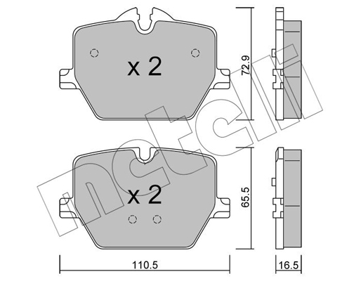 Remblokset Metelli 22-1266-0