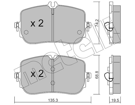 Remblokset Metelli 22-1268-0