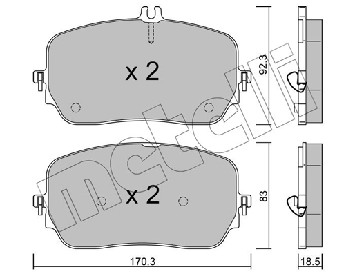 Remblokset Metelli 22-1272-0