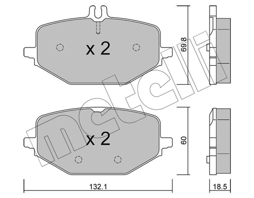 Remblokset Metelli 22-1274-0