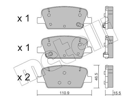 Remblokset Metelli 22-1283-0