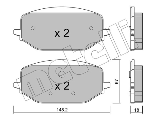 Remblokset Metelli 22-1351-0