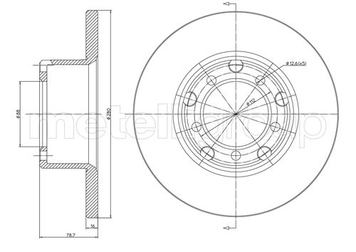 Remschijven Metelli 23-0210