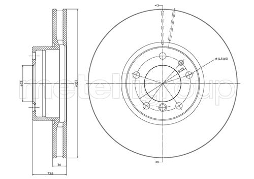 Remschijven Metelli 23-0693C