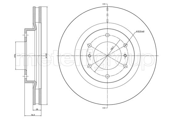 Remschijven Metelli 23-1662C