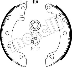 Remschoen set Metelli 53-0002