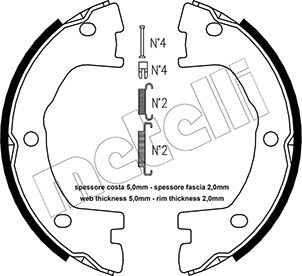 Remschoen set Metelli 53-0077K