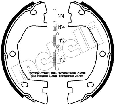 Remschoen set Metelli 53-0097K