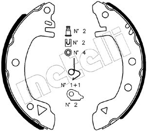 Remschoen set Metelli 53-0112K