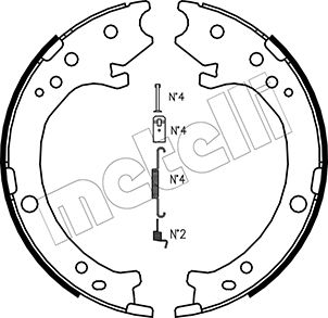 Remschoen set Metelli 53-0161K