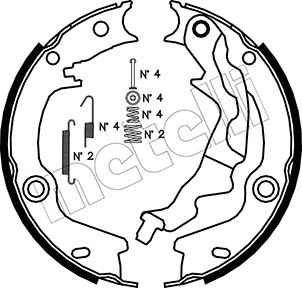 Remschoen set Metelli 53-0187K