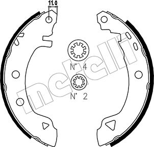 Remschoen set Metelli 53-0346