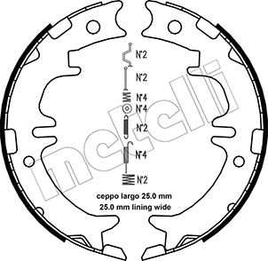 Remschoen set Metelli 53-0439K