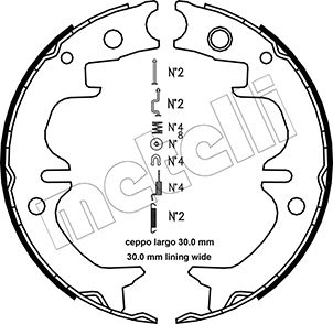 Remschoen set Metelli 53-0442K