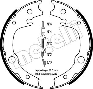 Remschoen set Metelli 53-0443K