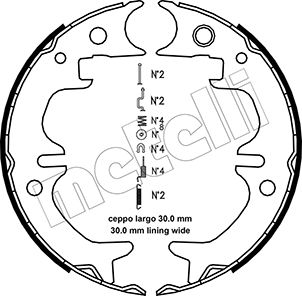 Remschoen set Metelli 53-0444K