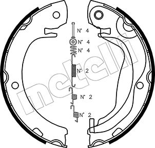 Remschoen set Metelli 53-0453K