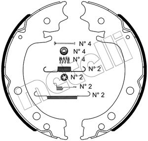 Remschoen set Metelli 53-0519K