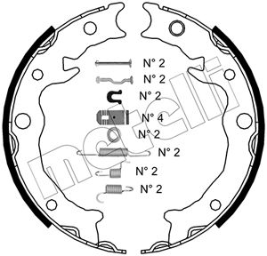 Remschoen set Metelli 53-0538K