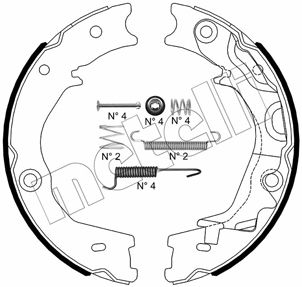 Remschoen set Metelli 53-0586K